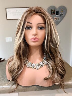 Tainted Love by CindHAIRella Crowns Highlighted Women's Synthetic wig